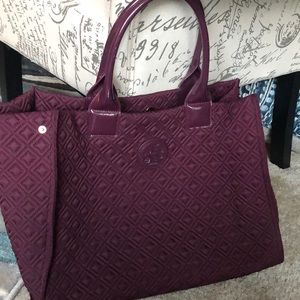 Purple quilted Tory Burch bag!